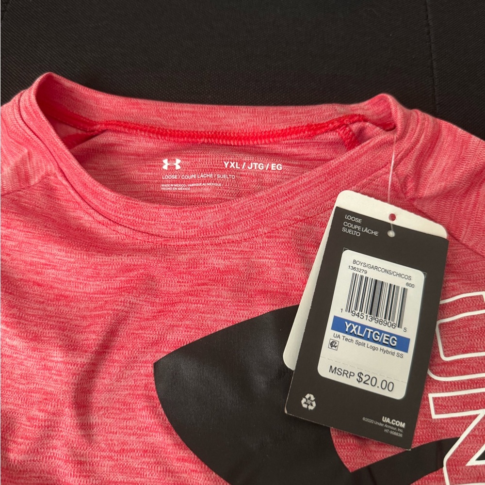 Under Armour Red Logo Tee